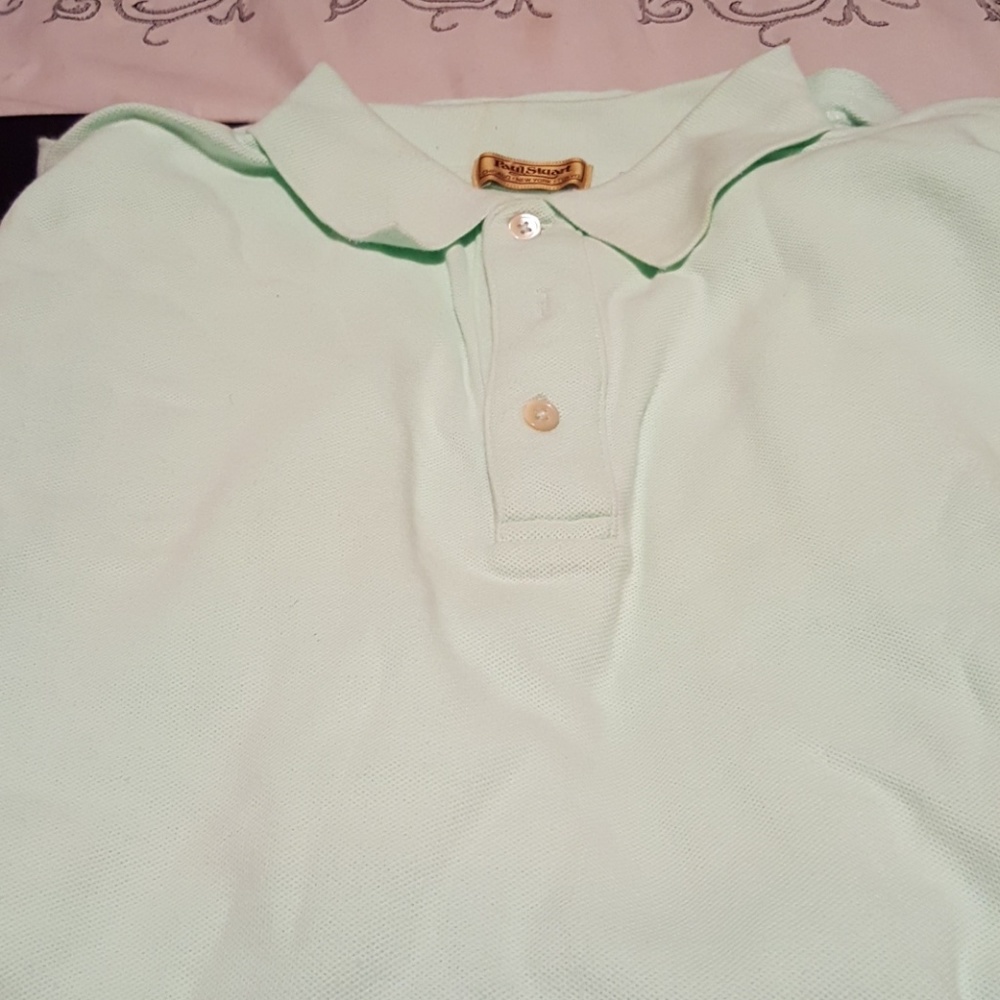 Short sleeve lime green polo shirt